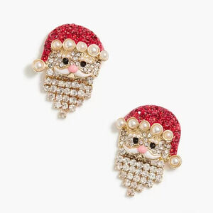J. Crew Santa Pave Crystal Earrings